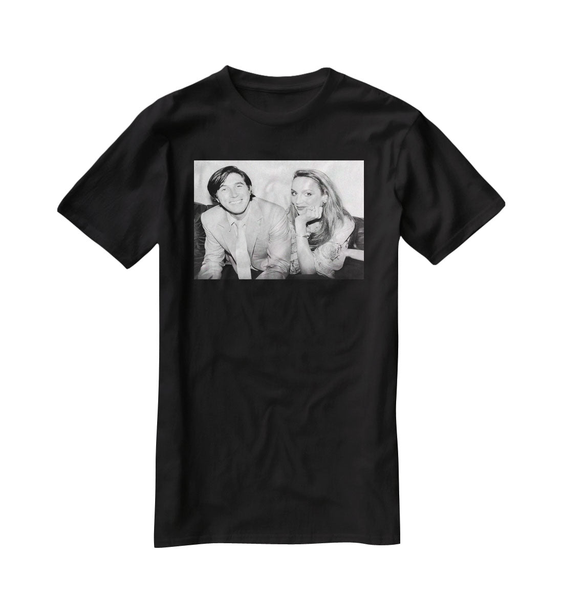 Bryan Ferry and Jerry Hall T-Shirt - Canvas Art Rocks - 1