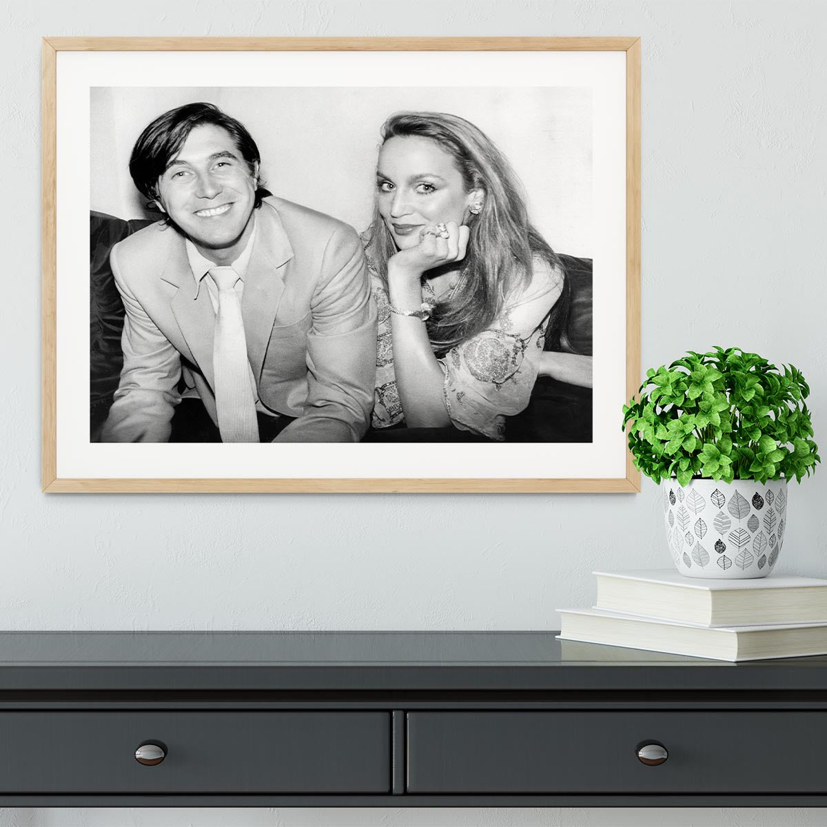 Bryan Ferry and Jerry Hall Framed Print - Canvas Art Rocks - 3