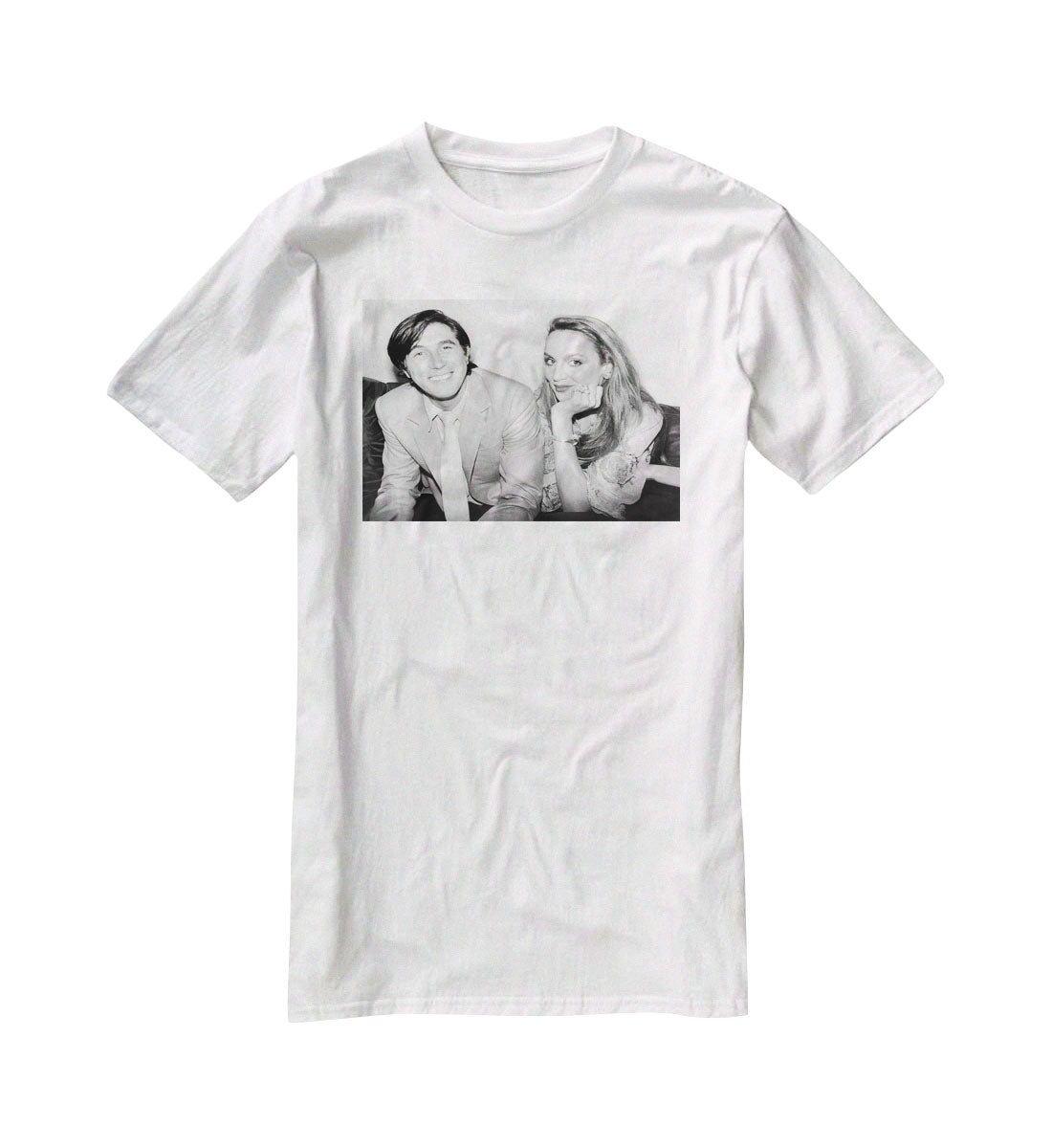 Bryan Ferry and Jerry Hall T-Shirt - Canvas Art Rocks - 5