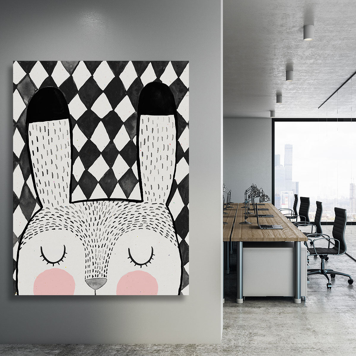 Bunny Canvas Print or Poster - 1x - 3