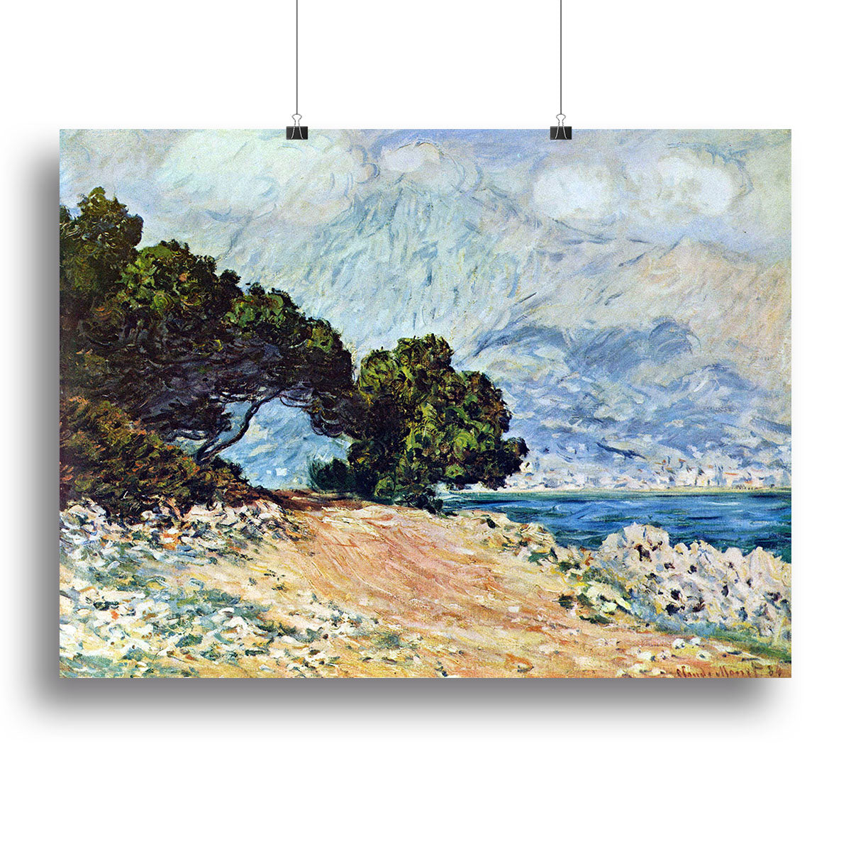Cape Martin in Menton by Monet Poster - Unframed