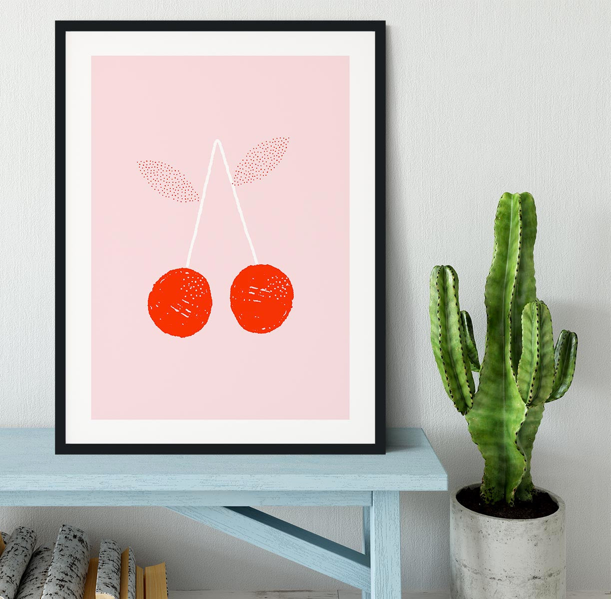 Cherries Framed Print - Canvas Art Rocks - 1