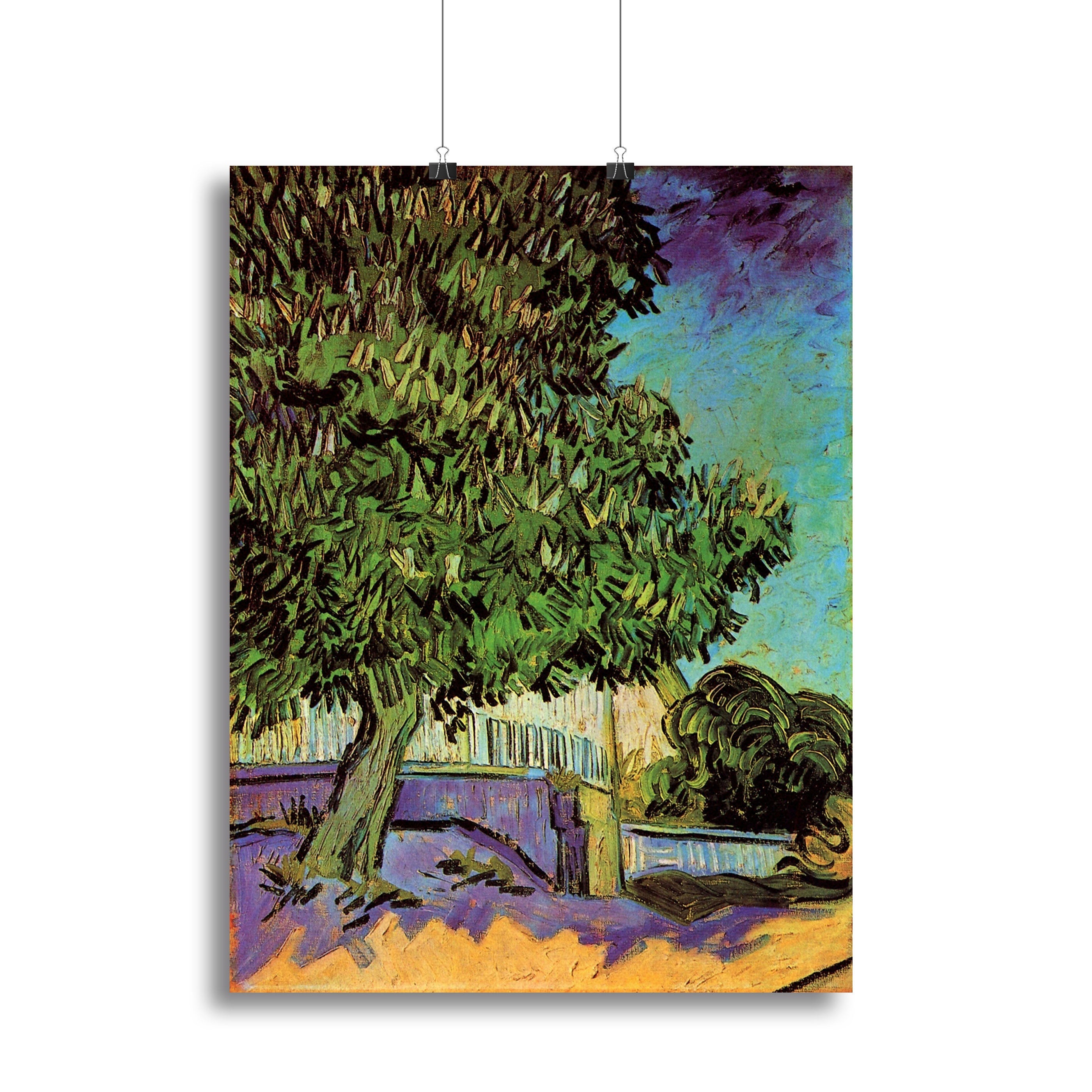 Chestnut Tree in Blossom by Van Gogh Poster - Unframed