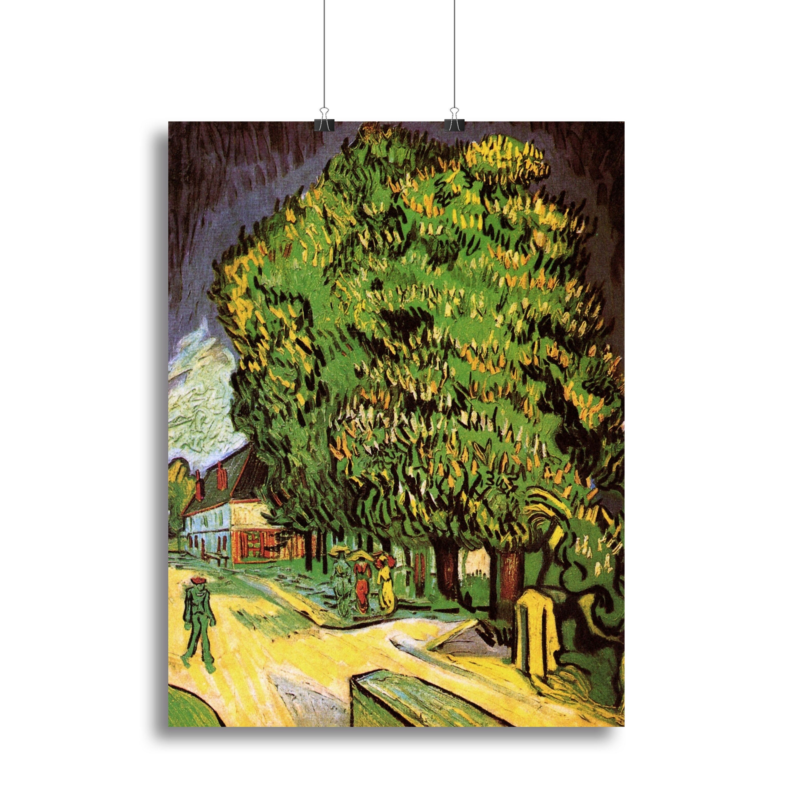 Chestnut Trees in Blossom by Van Gogh Poster - Unframed