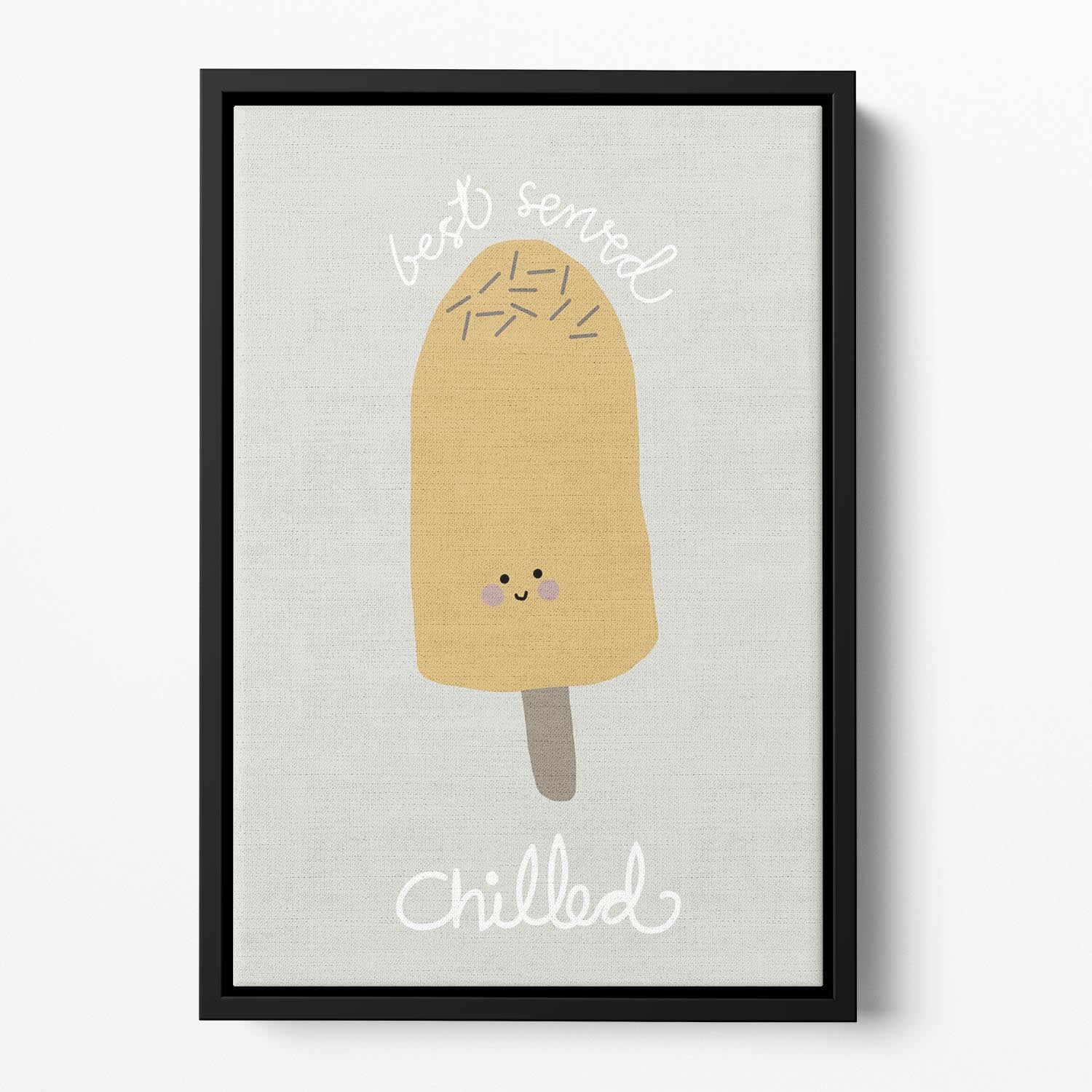 Chilled Ice Cream Floating Framed Canvas - 1x - 2