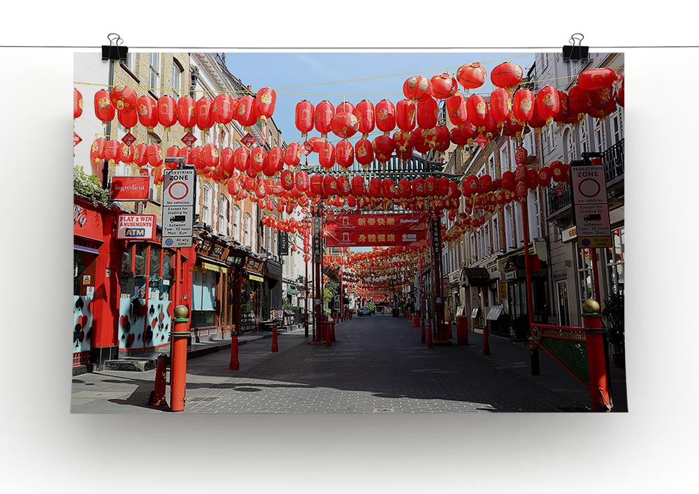 Chinatown London under Lockdown 2020 Poster - Unframed