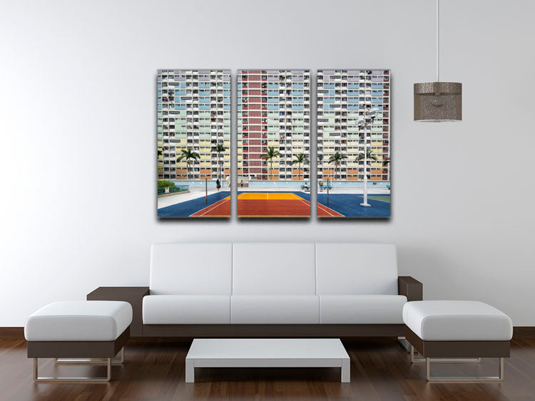 Choi Hung Estate 3 Split Panel Canvas Print - 1x - 3