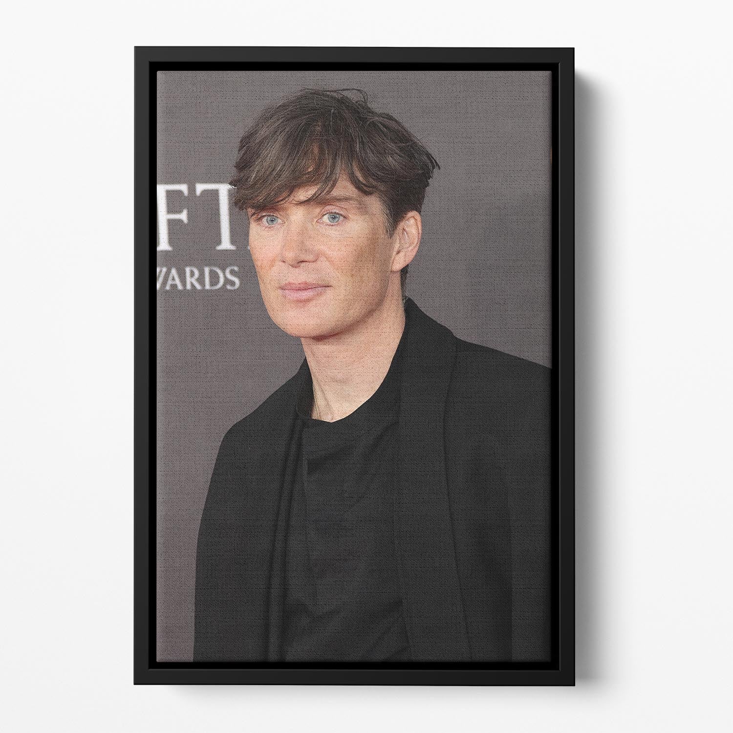 Cillian Murphy at the Baftas Floating Framed Canvas - Canvas Art Rocks - 2