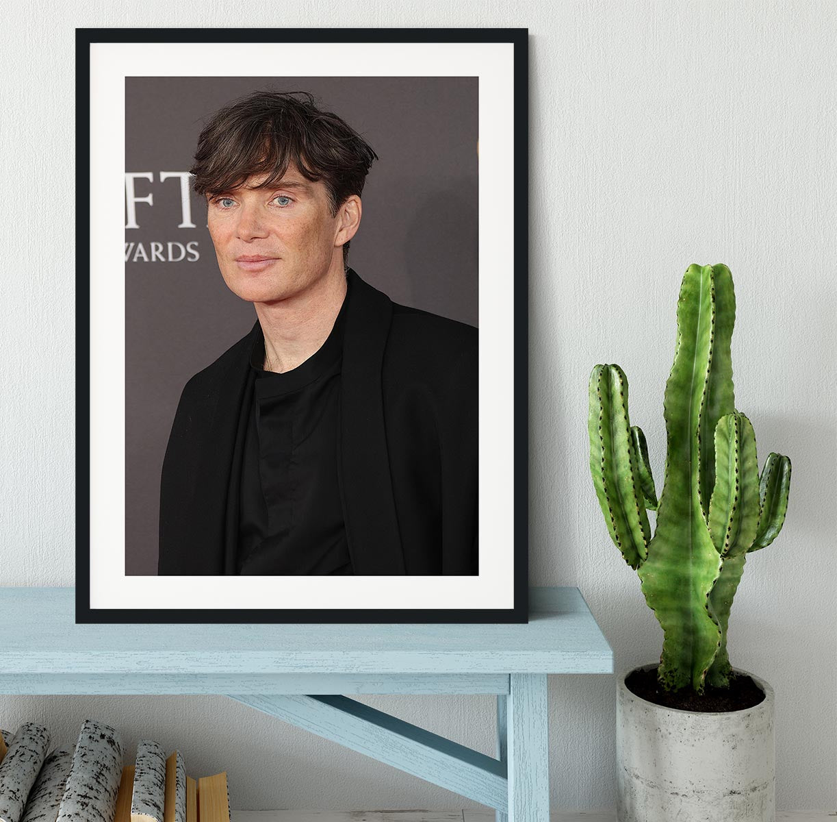 Cillian Murphy at the Baftas Framed Print - Canvas Art Rocks - 1