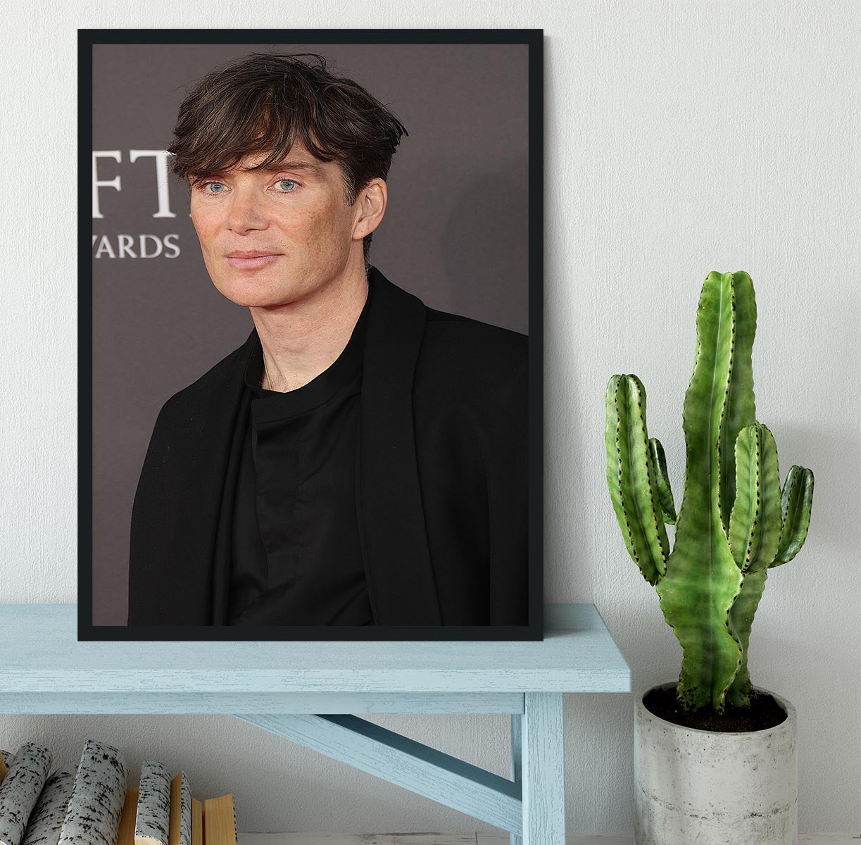 Cillian Murphy at the Baftas Framed Print - Canvas Art Rocks - 2