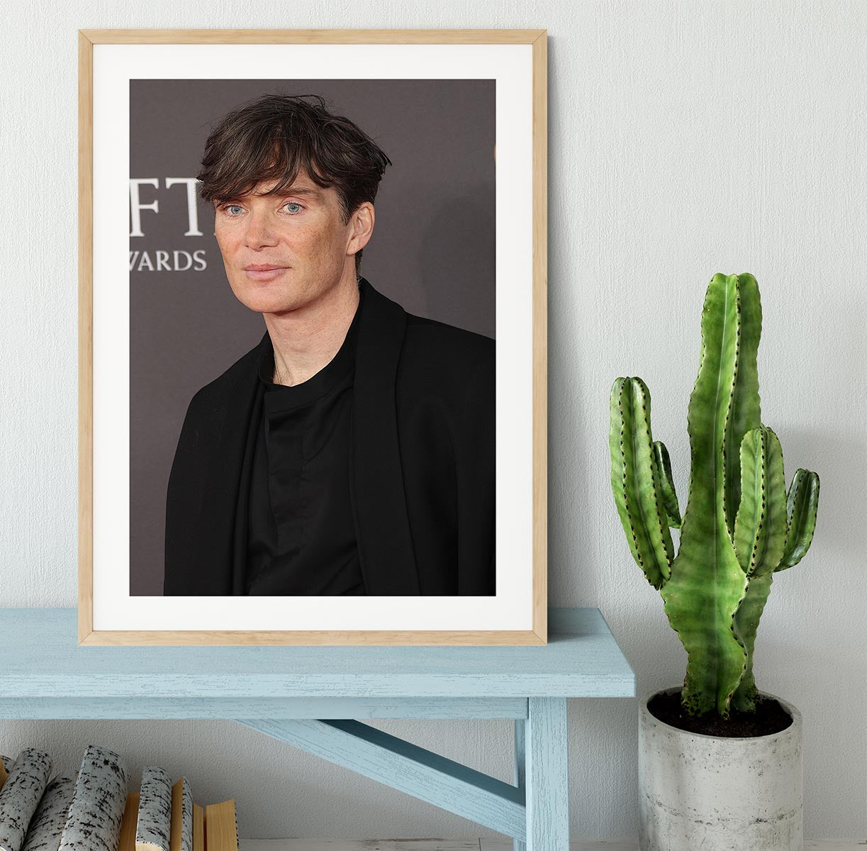 Cillian Murphy at the Baftas Framed Print - Canvas Art Rocks - 3