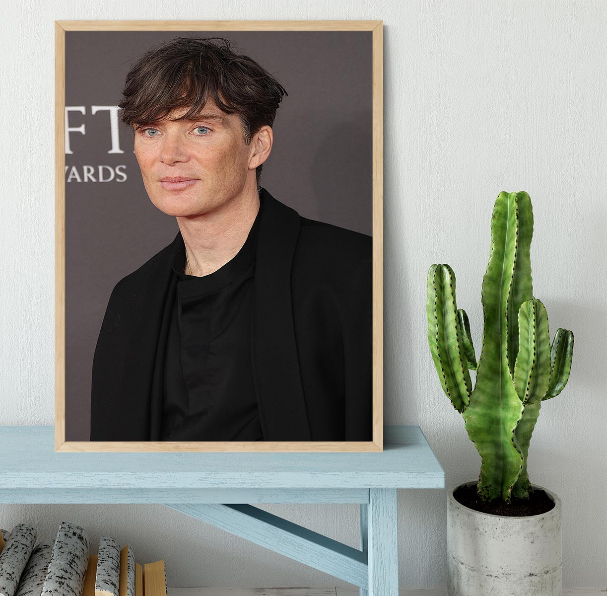 Cillian Murphy at the Baftas Framed Print - Canvas Art Rocks - 4