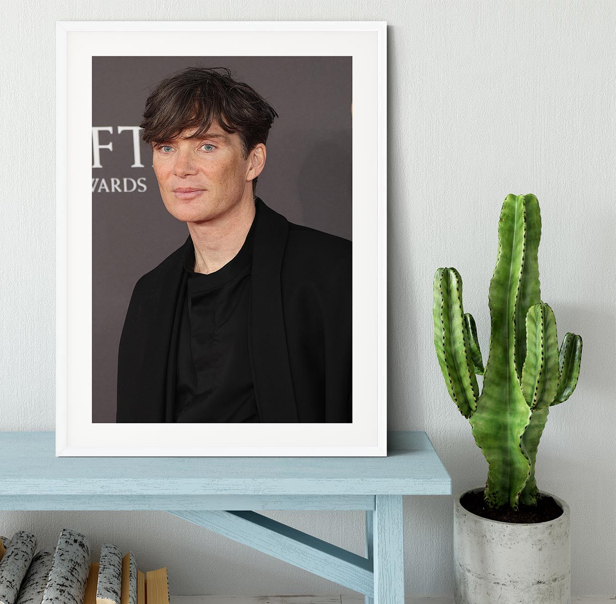 Cillian Murphy at the Baftas Framed Print - Canvas Art Rocks - 5