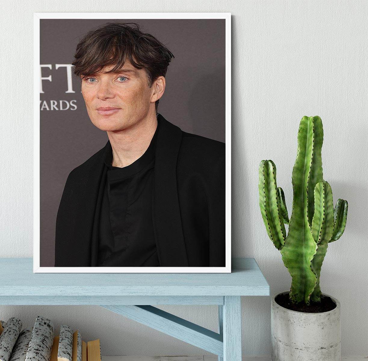 Cillian Murphy at the Baftas Framed Print - Canvas Art Rocks -6