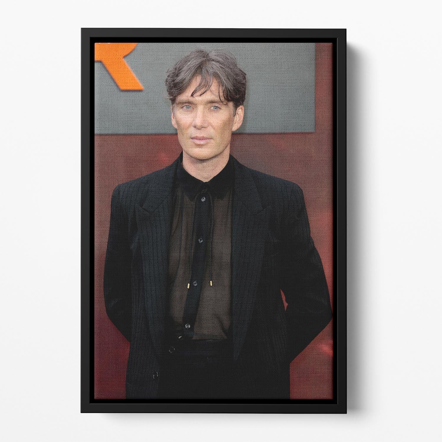 Cillian Murphy at the Oppenheimer Premiere Floating Framed Canvas - Canvas Art Rocks - 2