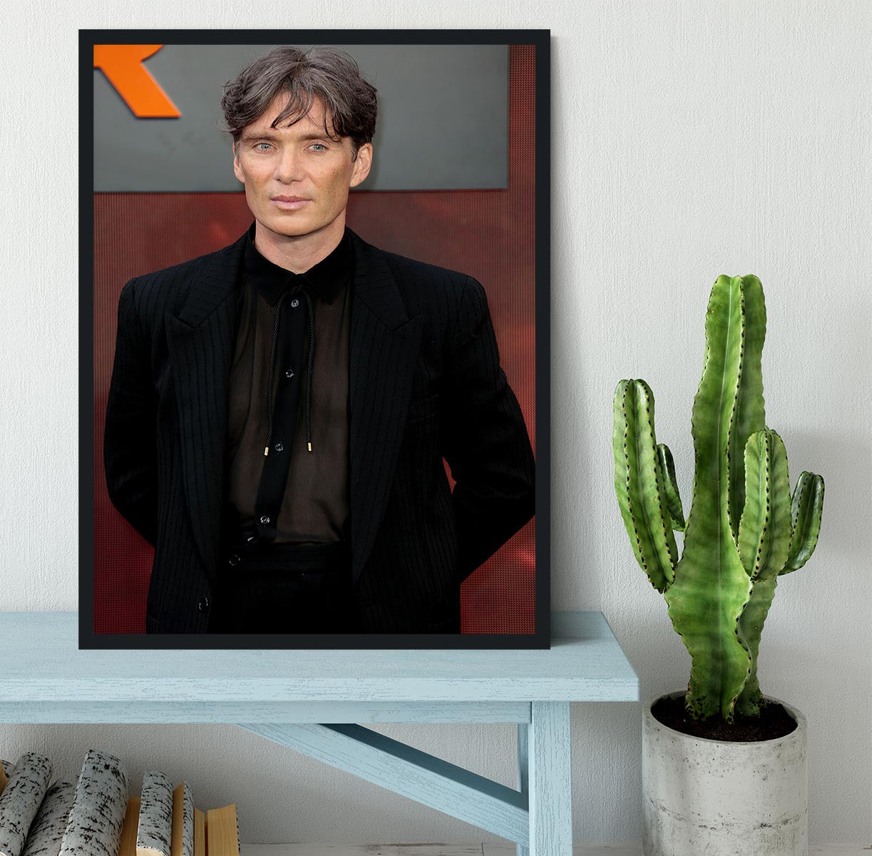 Cillian Murphy at the Oppenheimer Premiere Framed Print - Canvas Art Rocks - 2