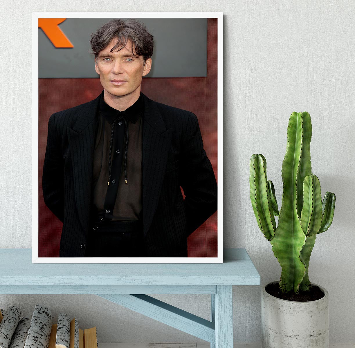 Cillian Murphy at the Oppenheimer Premiere Framed Print - Canvas Art Rocks -6