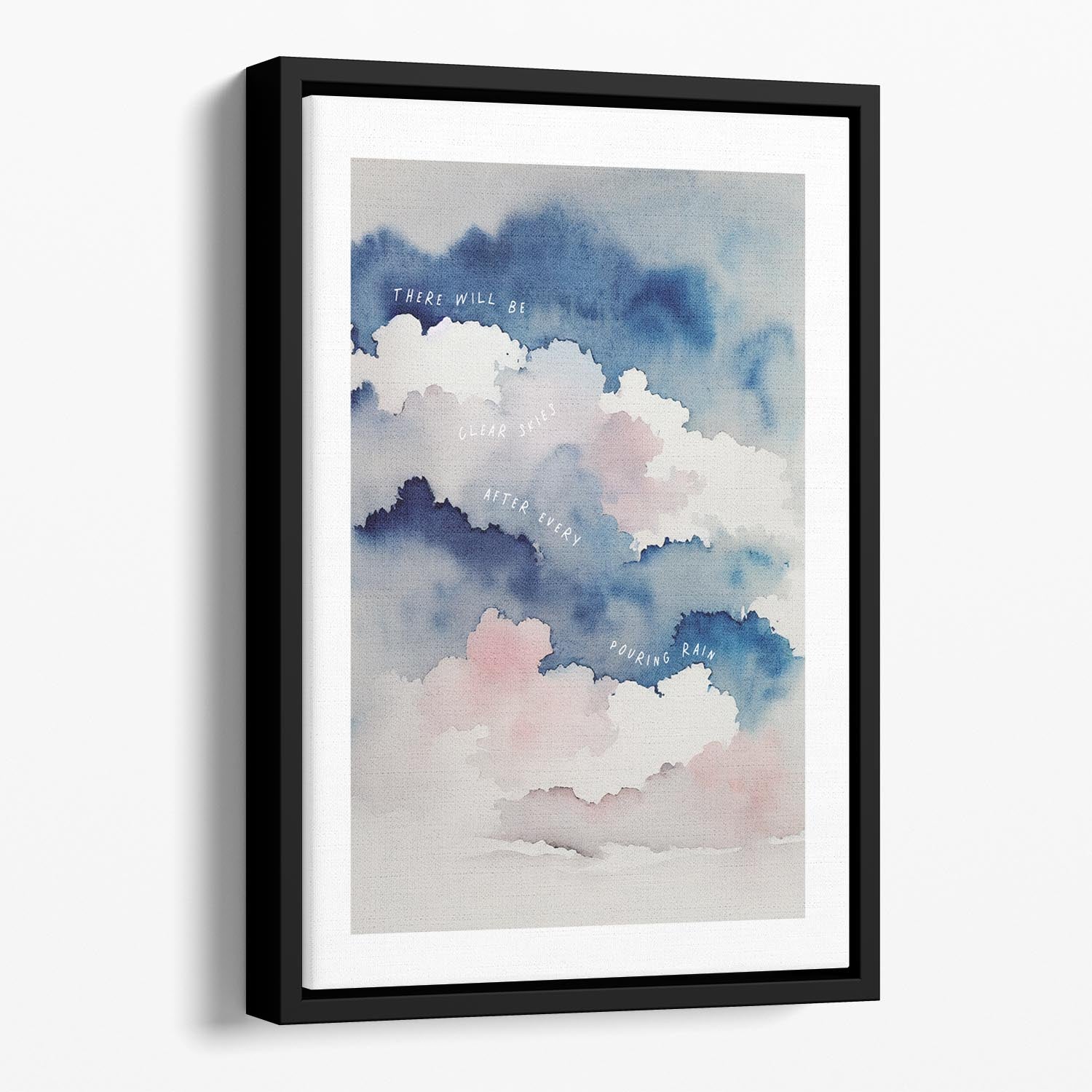 Clear Skies Floating Framed Canvas - Canvas Art Rocks - 1