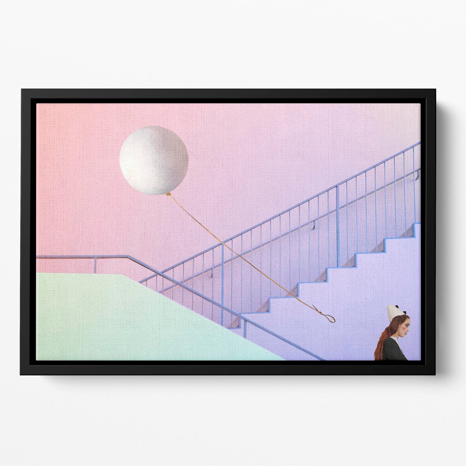 Clownville IV Floating Framed Canvas - 1x - 2