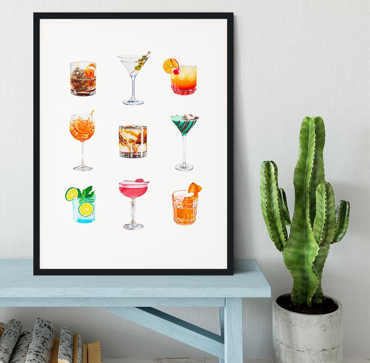 Cocktail Series Framed Print - Canvas Art Rocks - 1