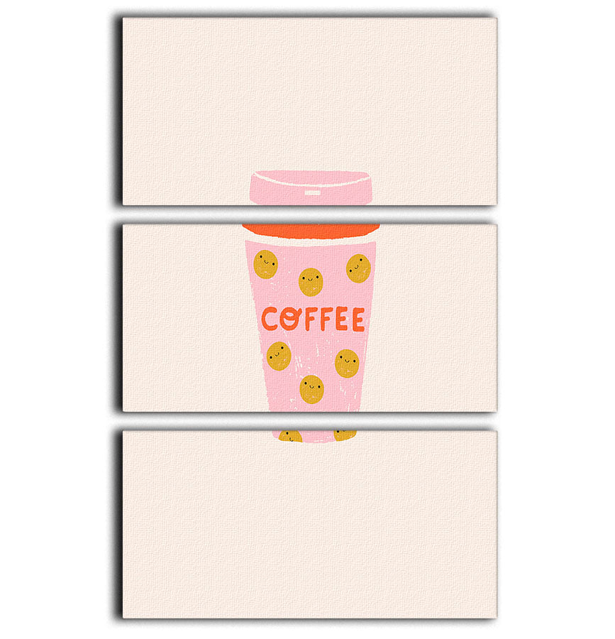 Coffee 3 Split Panel Canvas Print - Canvas Art Rocks - 1