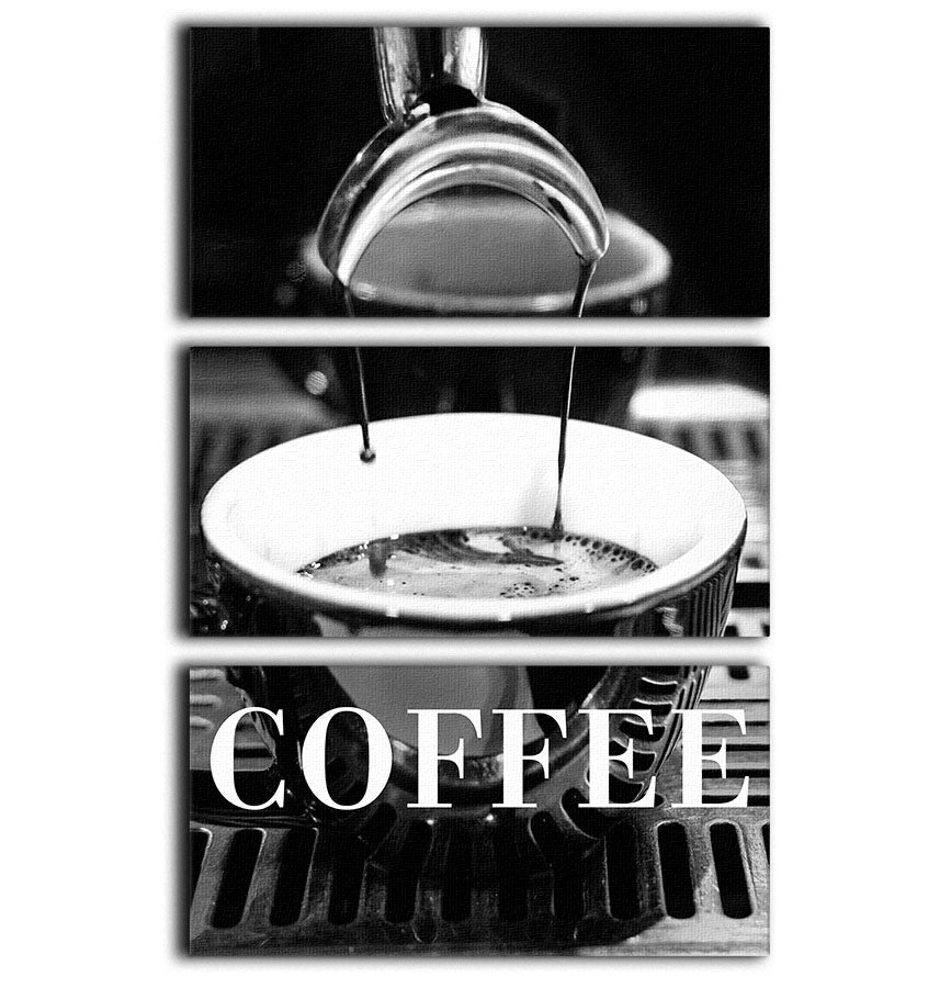 Coffee Documentary 3 Split Panel Canvas Print - Canvas Art Rocks - 1