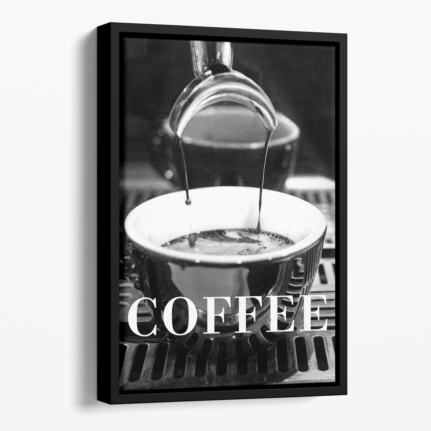 Coffee Documentary Floating Framed Canvas - Canvas Art Rocks - 1