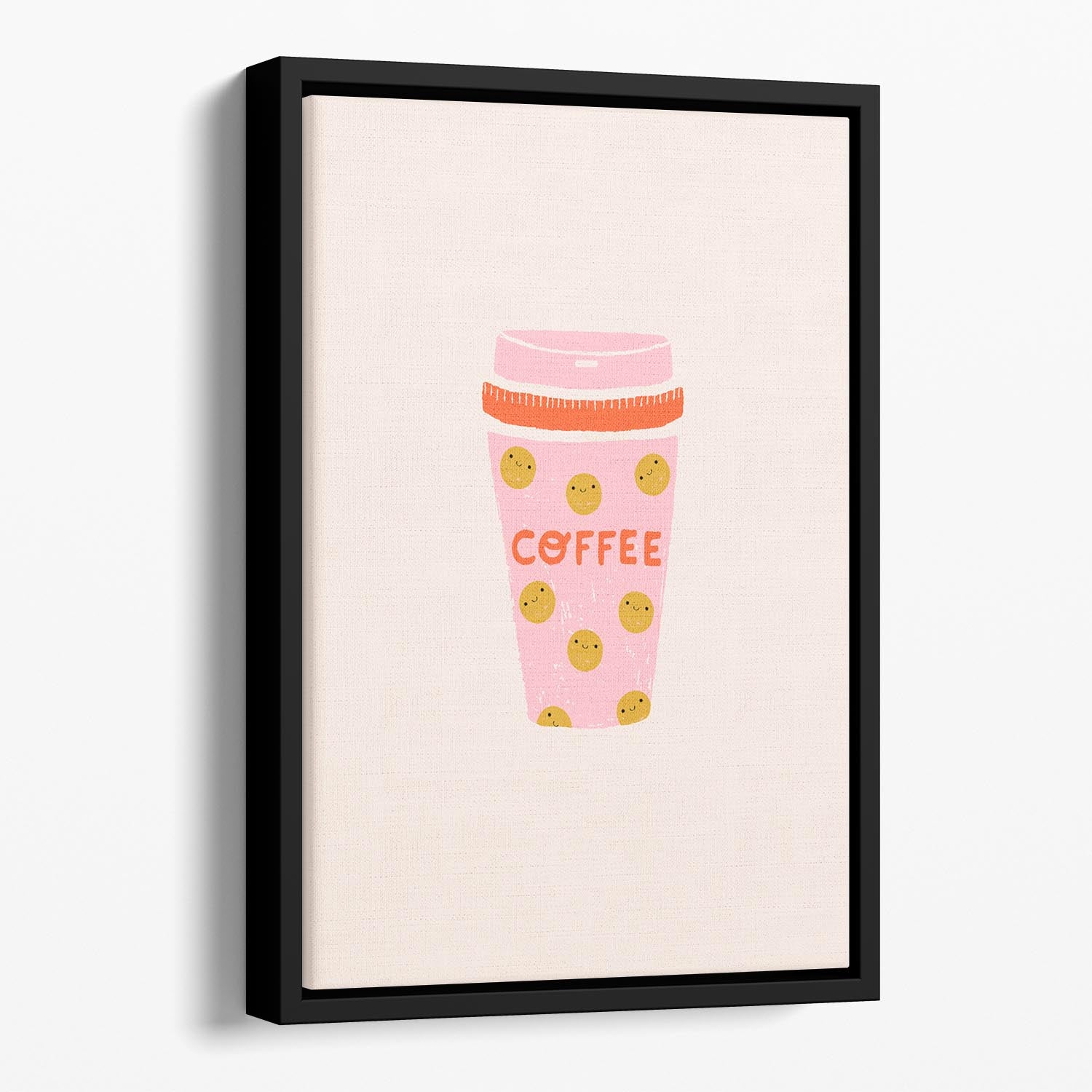 Coffee Floating Framed Canvas - Canvas Art Rocks - 1