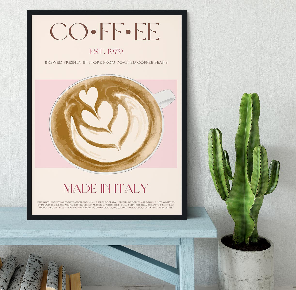 Coffee Print Framed Print - Canvas Art Rocks - 2