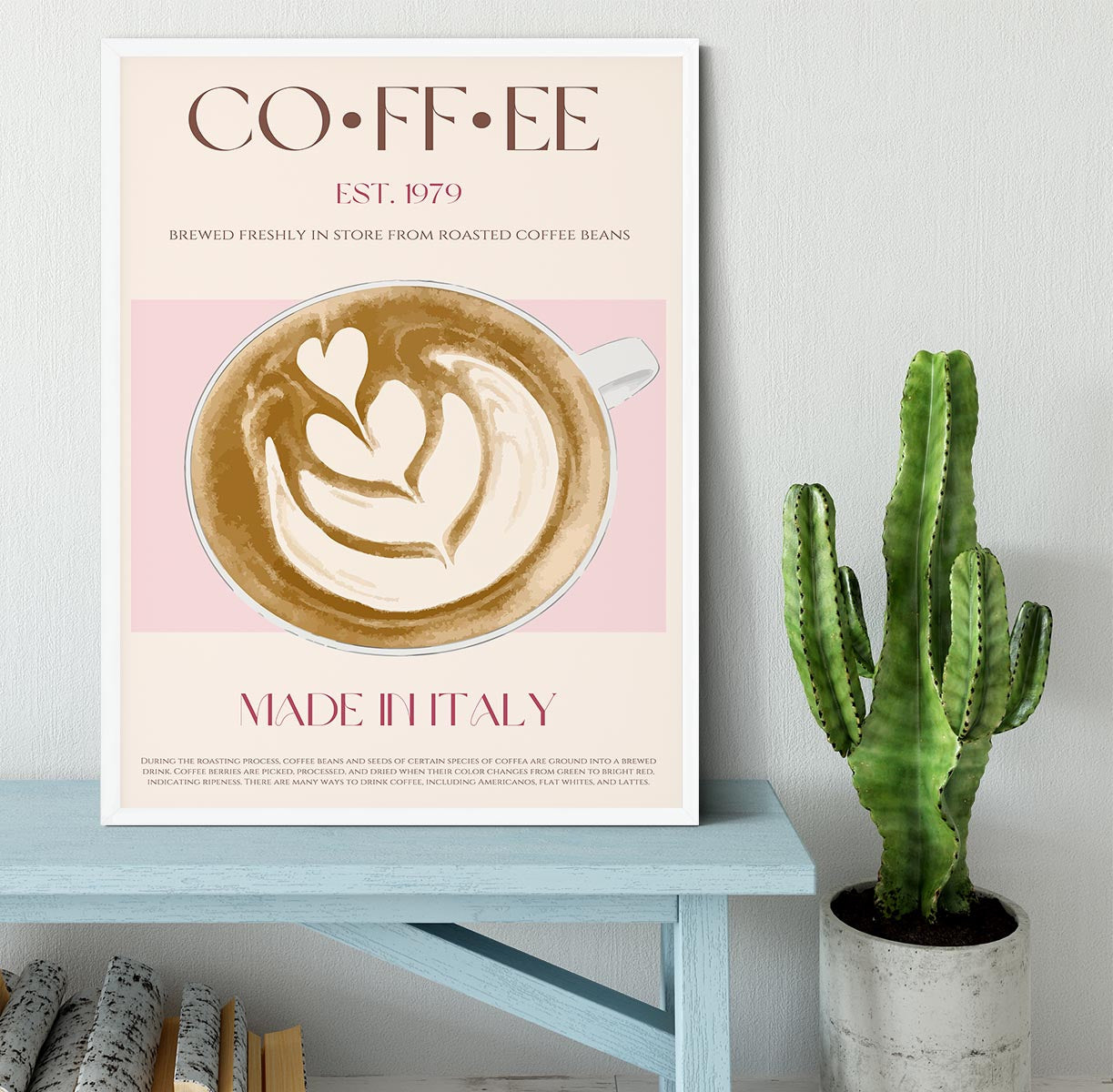 Coffee Print Framed Print - Canvas Art Rocks -6