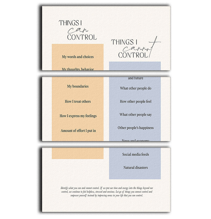 Control 3 Split Panel Canvas Print - Canvas Art Rocks - 1