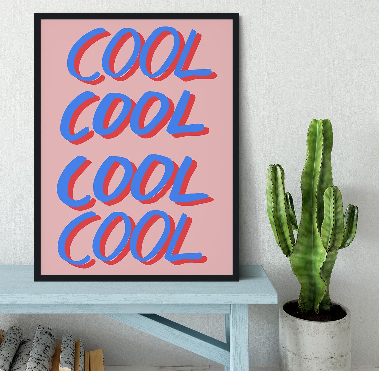 Cool Cool Cool Cool Pink Framed Print - 1x - 2