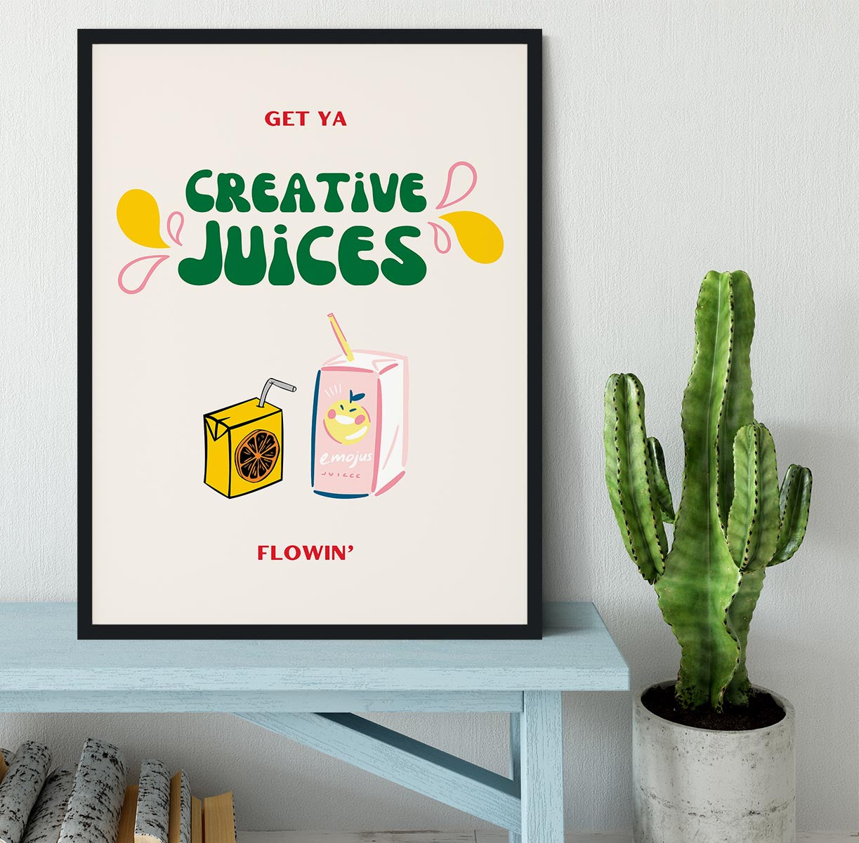 Creative Juices Print Framed Print - Canvas Art Rocks - 2