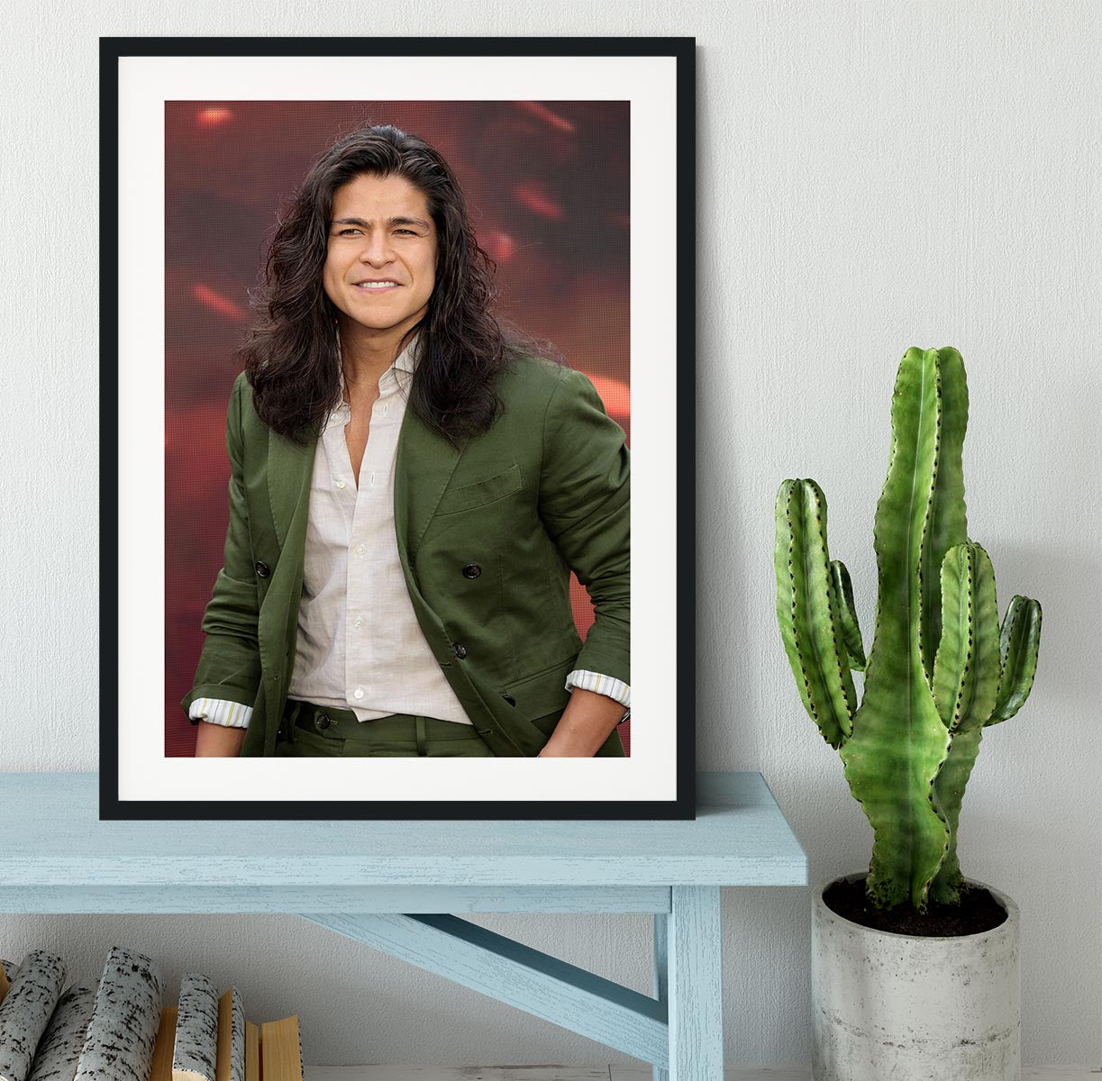 Cristo Fernandez at a premiere Framed Print - Canvas Art Rocks - 1