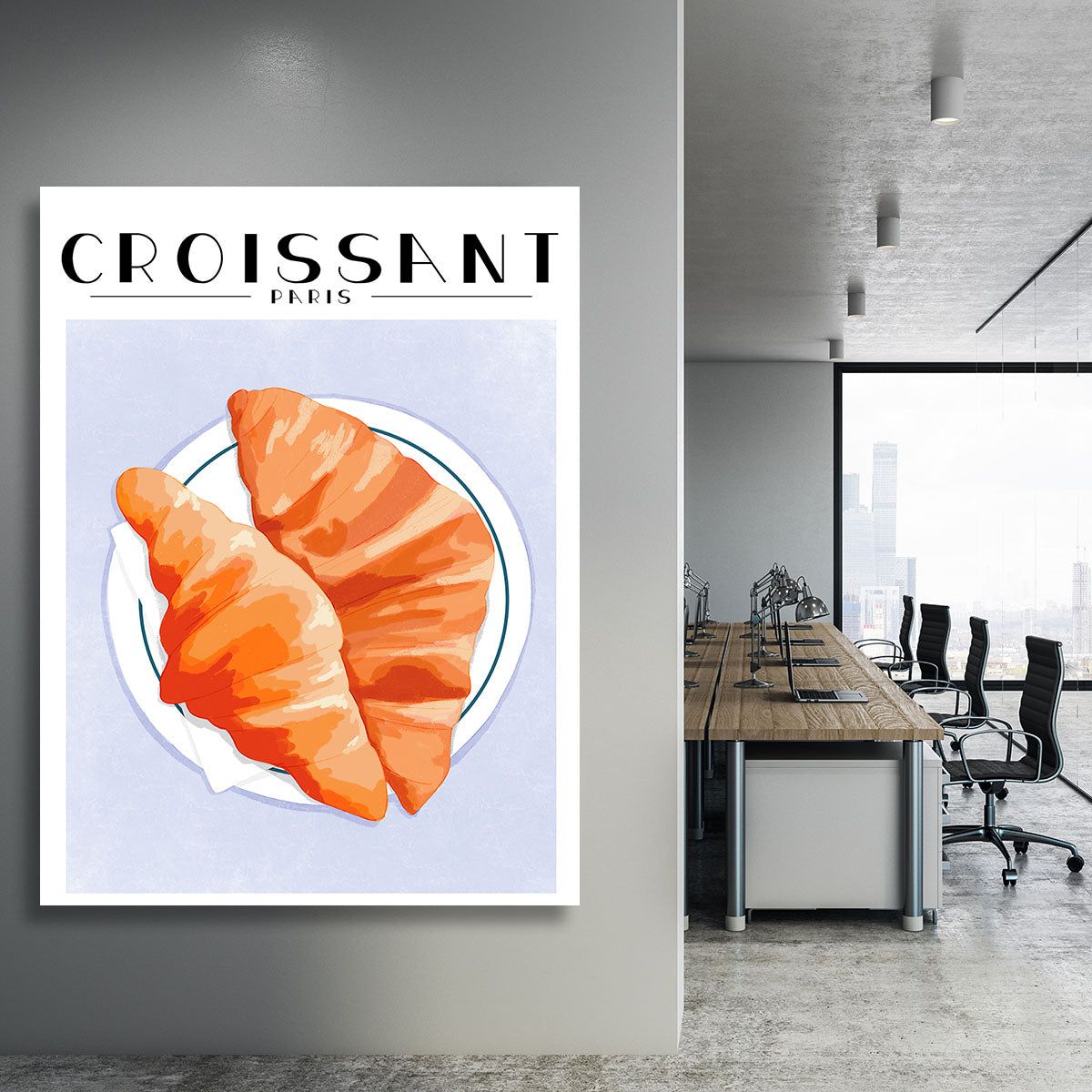 Croissant Paris Canvas Print or Poster - Canvas Art Rocks - 3