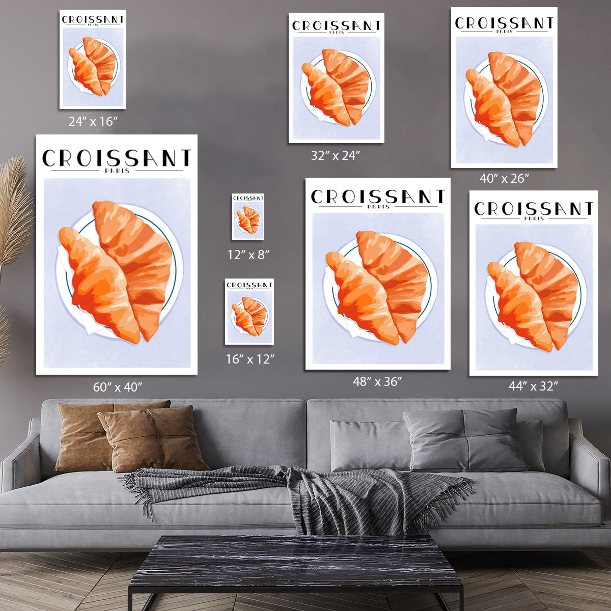 Croissant Paris Canvas Print or Poster - Canvas Art Rocks - 7