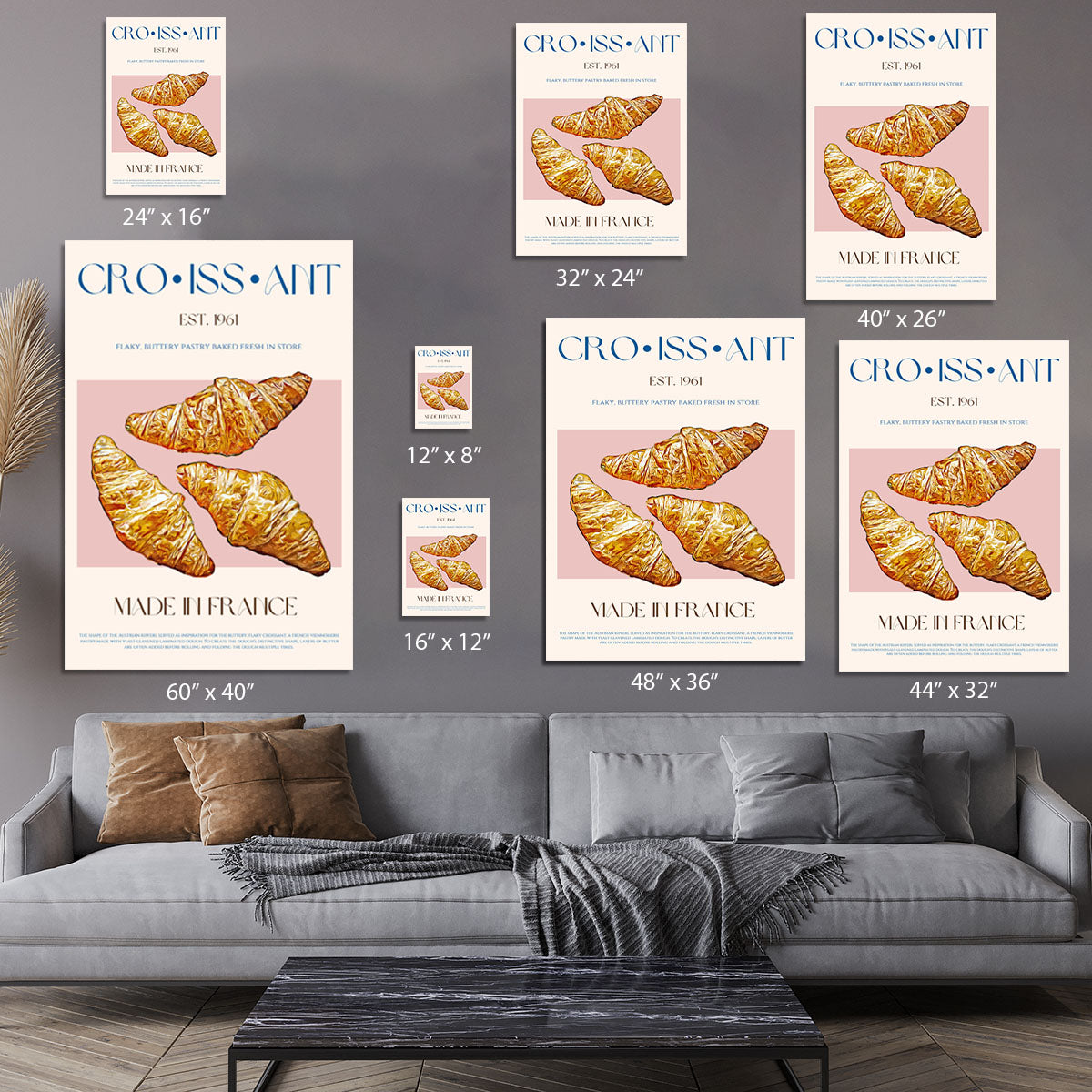 Croissant Print Canvas Print or Poster - Canvas Art Rocks - 7