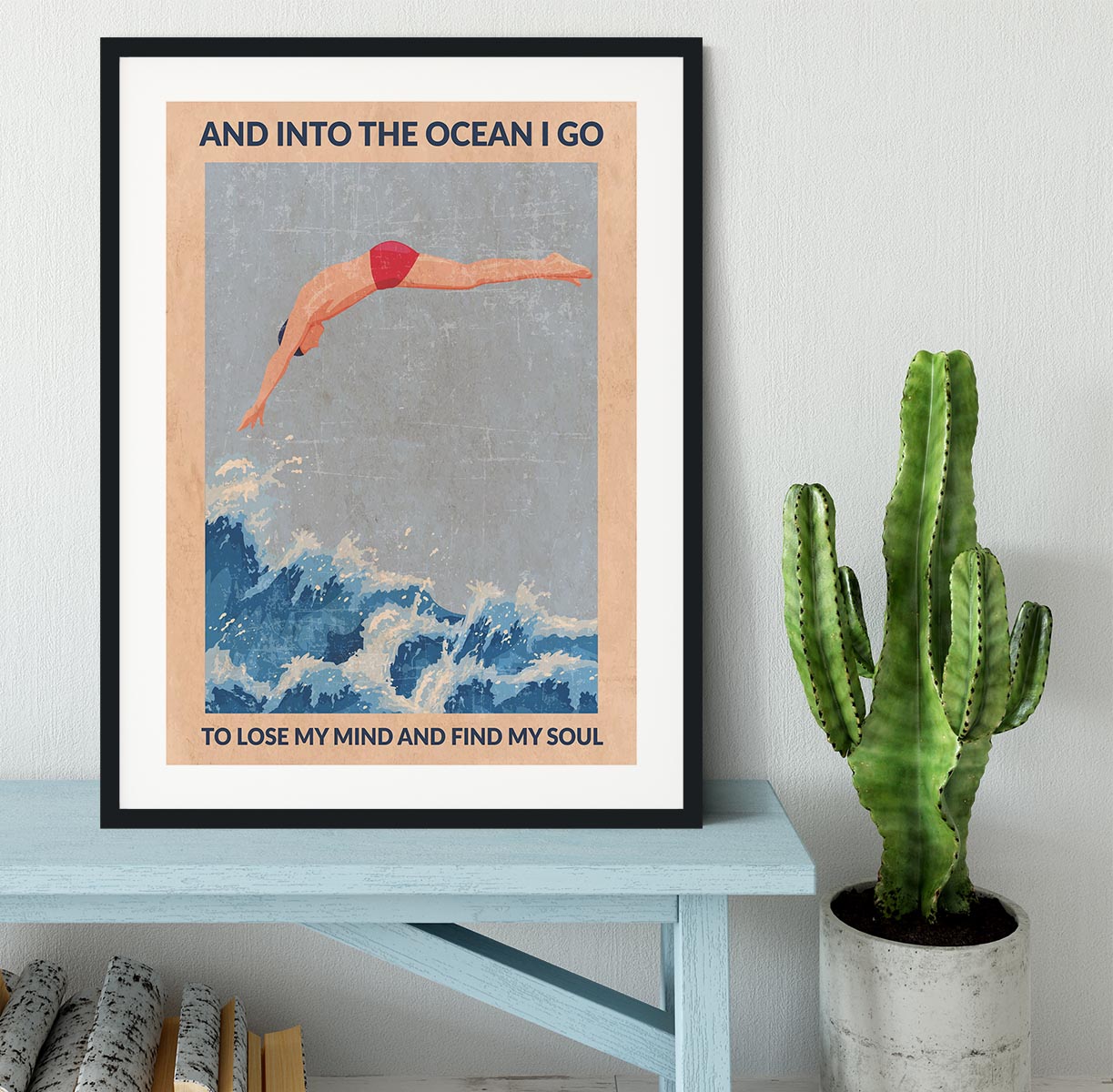 Diver Guy Framed Print - 1x - 1