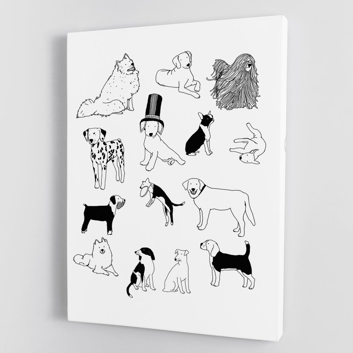 Dogs Canvas Print or Poster - 1x - 1