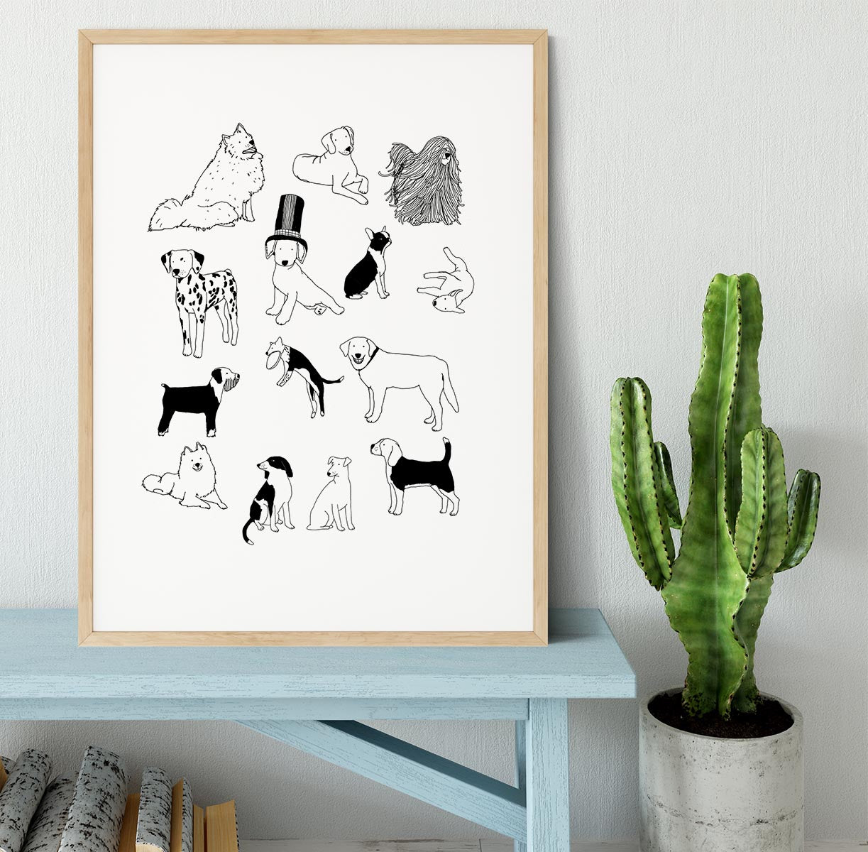 Dogs Framed Print - 1x - 3