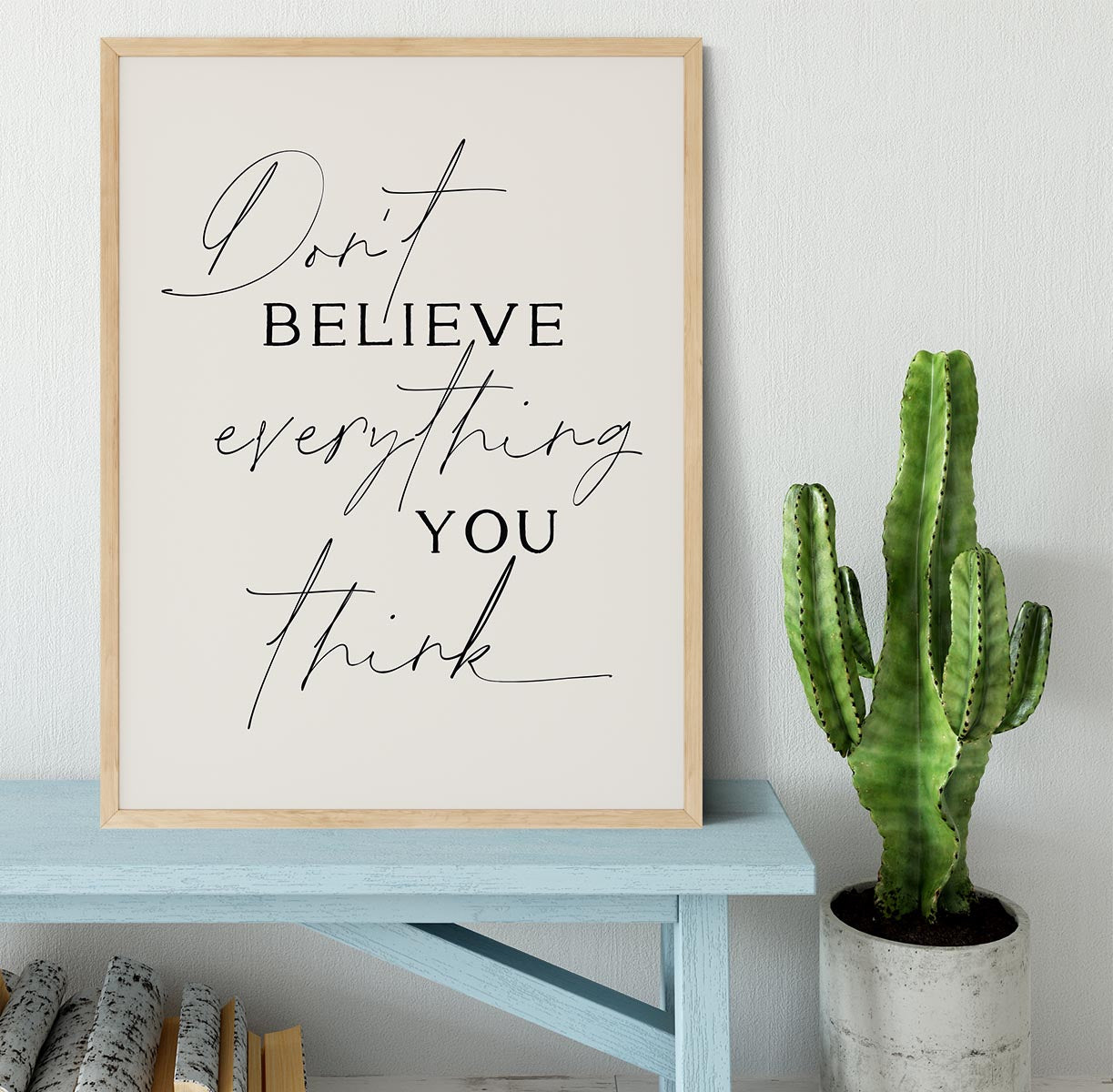 Dont Believe Everything Framed Print - Canvas Art Rocks - 4