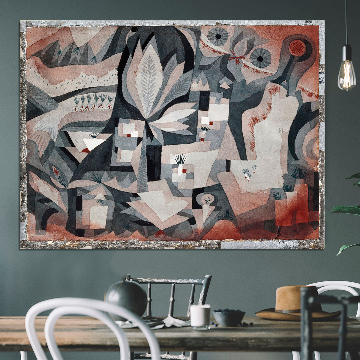 Dry Cooler Garden 1921 No.1 Canvas Print or Poster - Canvas Art Rocks - 3