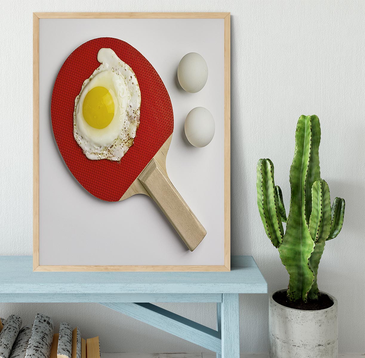 Egg Ping Pong Framed Print - 1x - 4