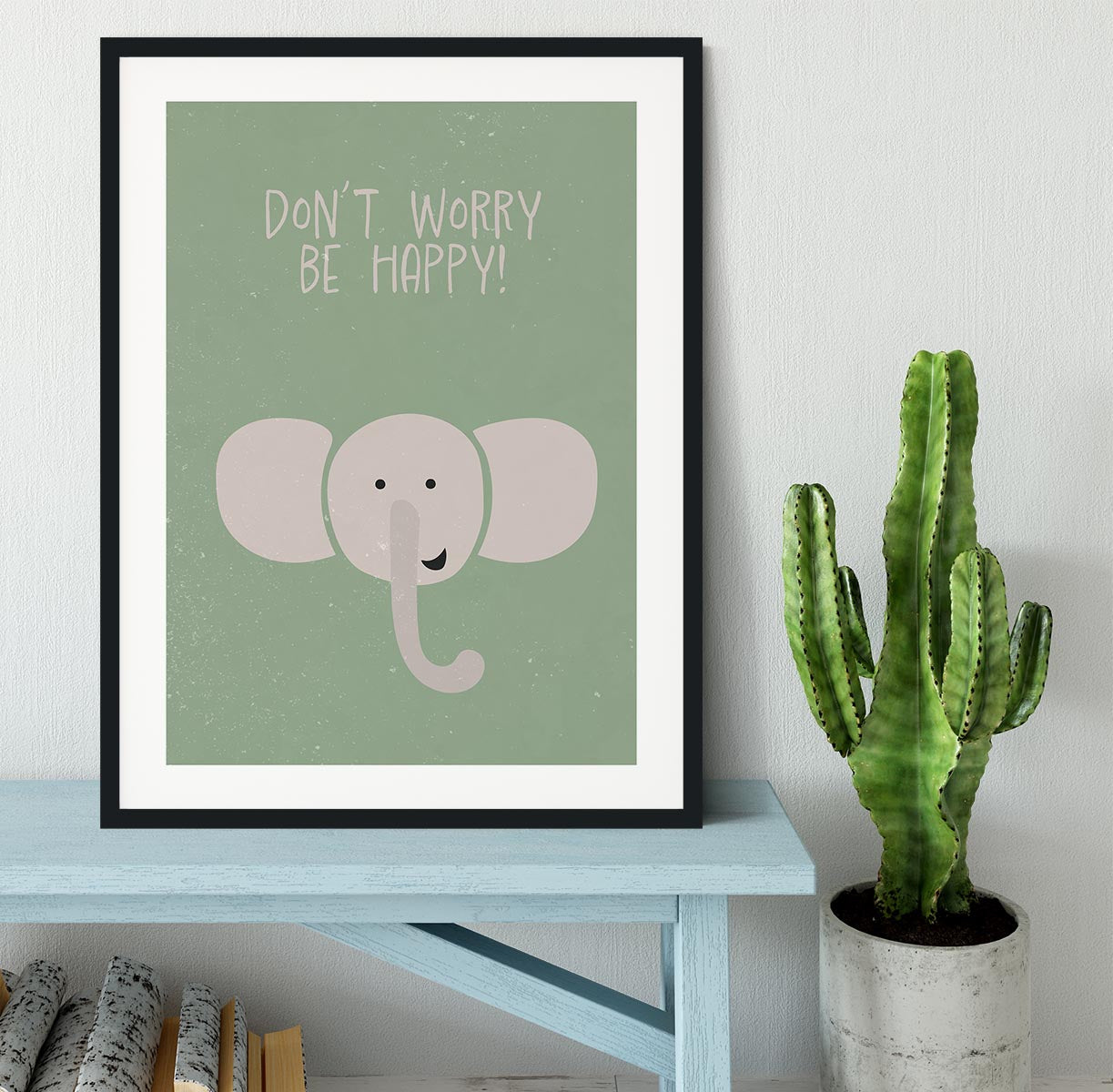 Elephant nursery print Framed Print - 1x - 1