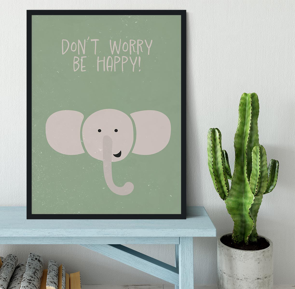 Elephant nursery print Framed Print - 1x - 2