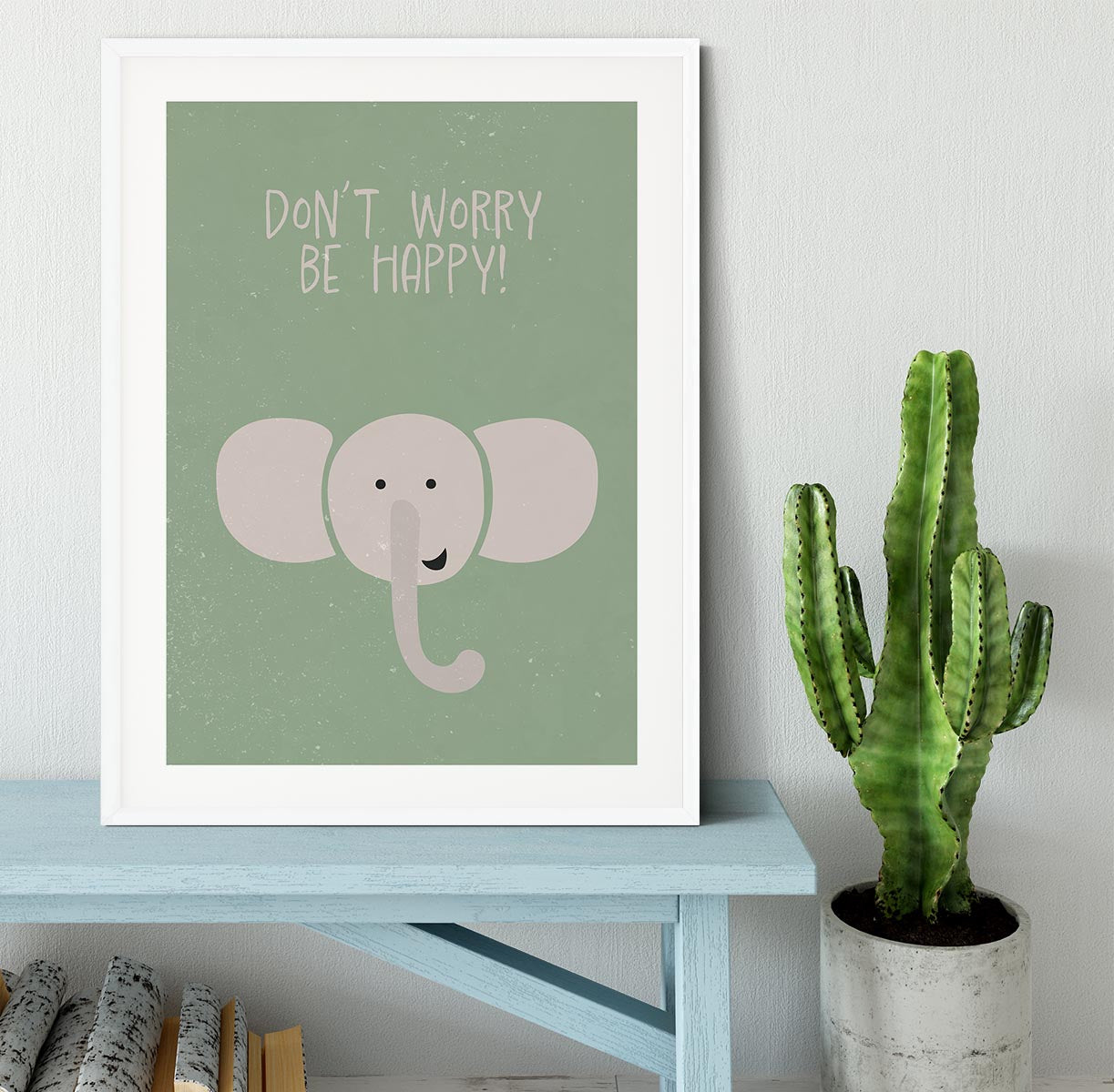 Elephant nursery print Framed Print - 1x - 5