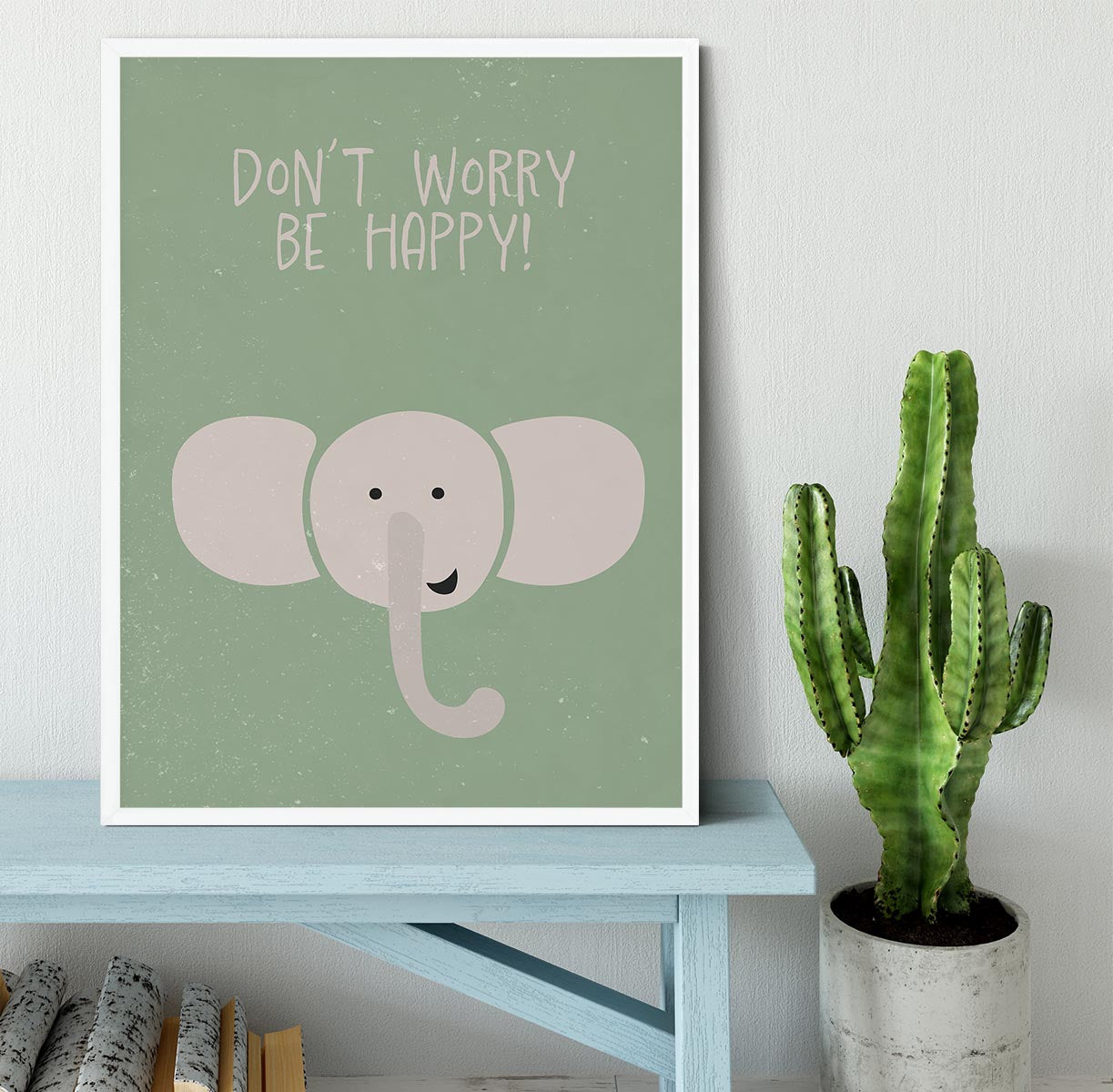 Elephant nursery print Framed Print - 1x -6