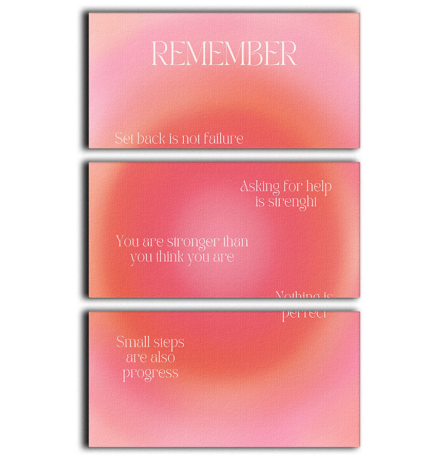 Empowerment Radiance Print 3 Split Panel Canvas Print - Canvas Art Rocks - 1