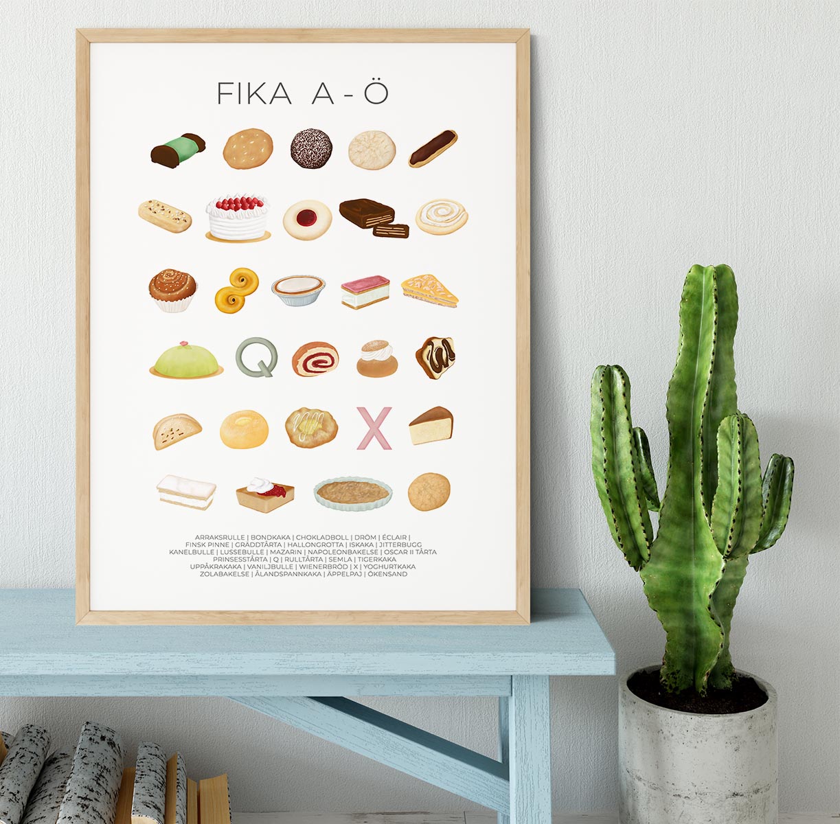 FIKA A A Framed Print - Canvas Art Rocks - 4