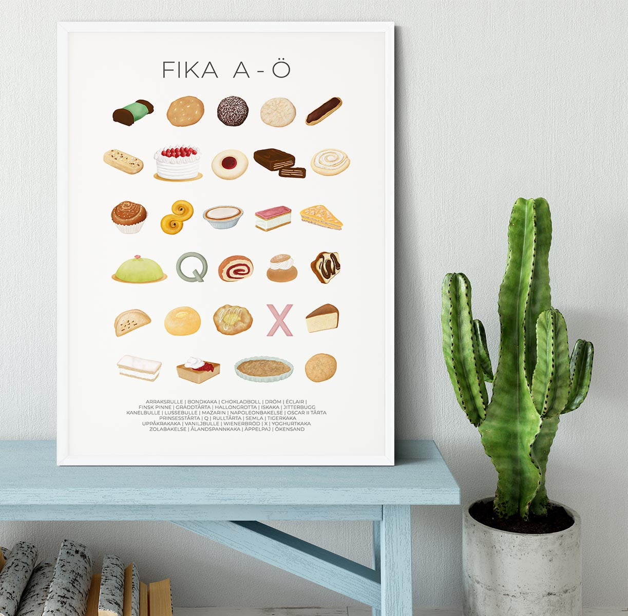 FIKA A A Framed Print - Canvas Art Rocks -6